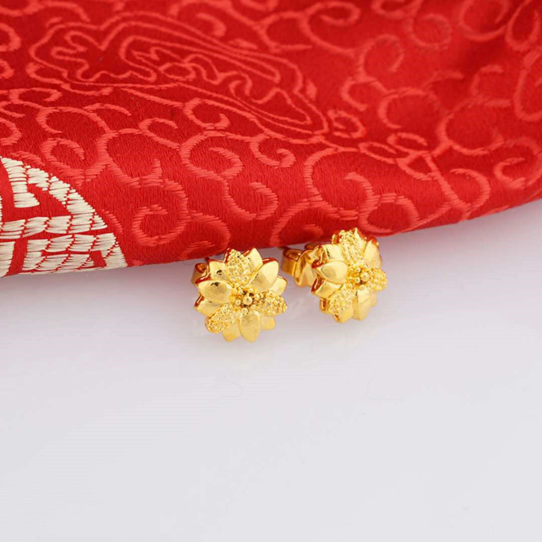 24K Gold Plated Earrings Euro Gold Jewelry New Popular Earrings - FASHIONKULTUR