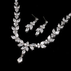 Zircon Simple Bridal Set - FASHIONKULTUR