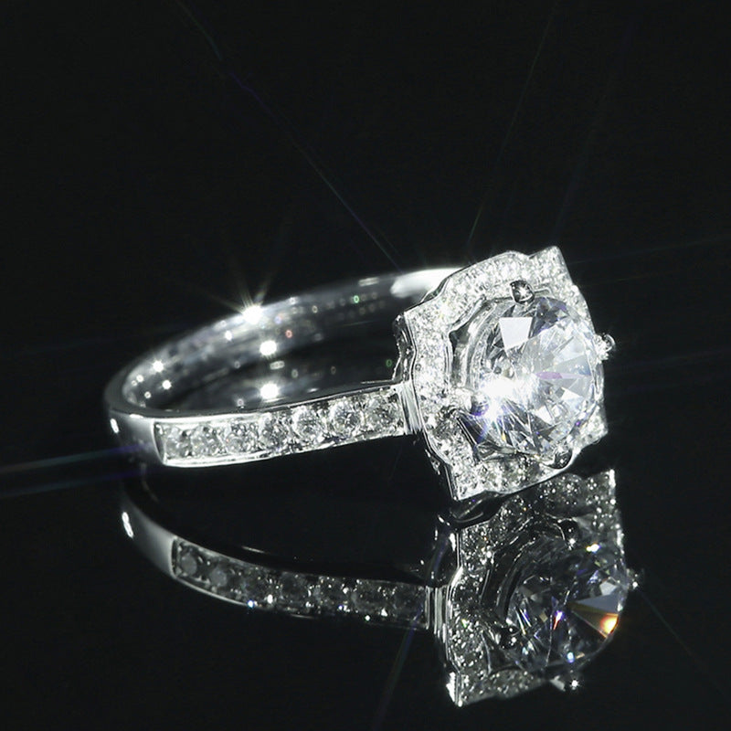 1.25 carat diamond ring in platinum - FASHIONKULTUR