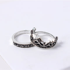 Jewelry Fashion Retro Crown All-match Diamond