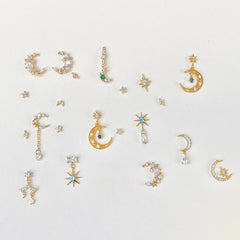 Romantic Star And Moon Series Popular Butterfly Earrings - FASHIONKULTUR