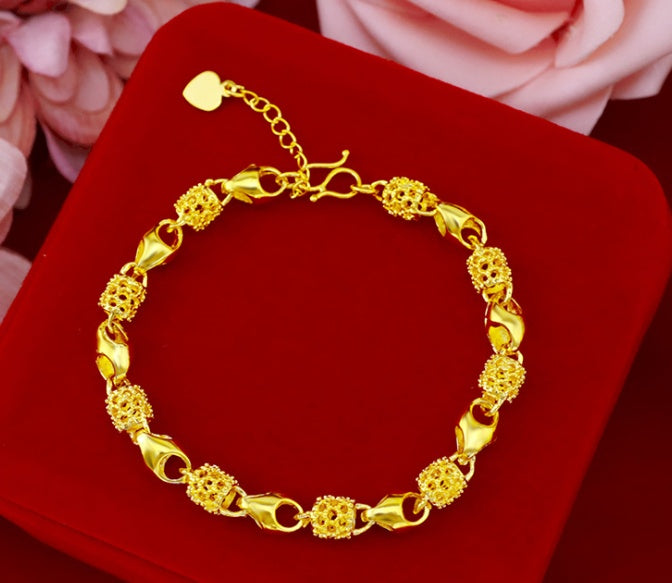 Gold-plated brass bracelet - FASHIONKULTUR