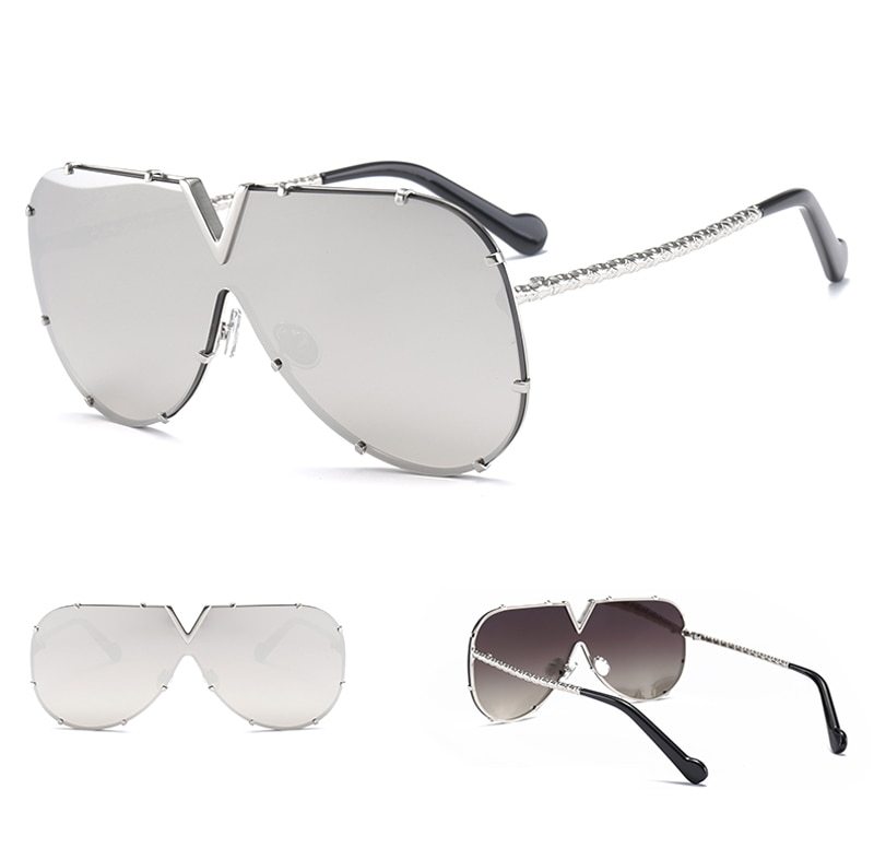 Sunglasses, men, women, men and women, sunglasses, frameless, rivet, personality glasses - FASHIONKULTUR