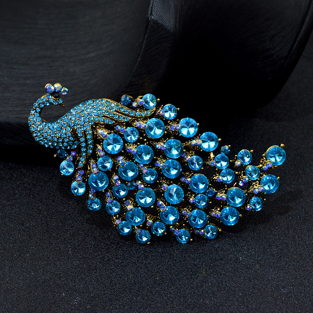 Colorful Peacock Women's Metal Brooch - FASHIONKULTUR