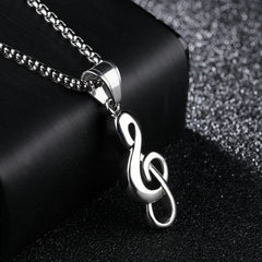 Music symbol necklace - FASHIONKULTUR