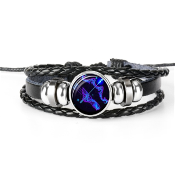 Zodiac Constellation Bracelet Braided Design Bracelet For Men Women Kids - FASHIONKULTUR