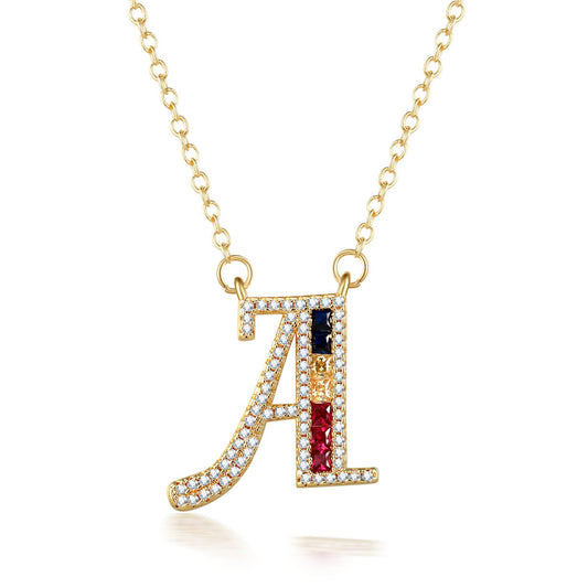 26 letters pendant necklace