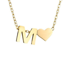 Minimalist Style Heart-shaped Letter Necklace Bracelet