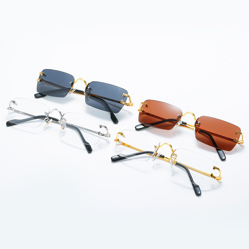 Creative Simple Personality Frameless Sunglasses - FASHIONKULTUR