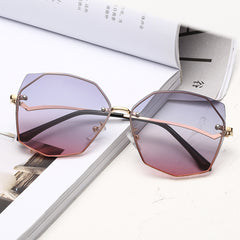 Sunglasses lady personality polygon sunglasses - FASHIONKULTUR