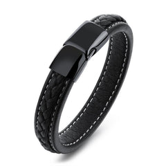 Black titanium steel bracelet - FASHIONKULTUR