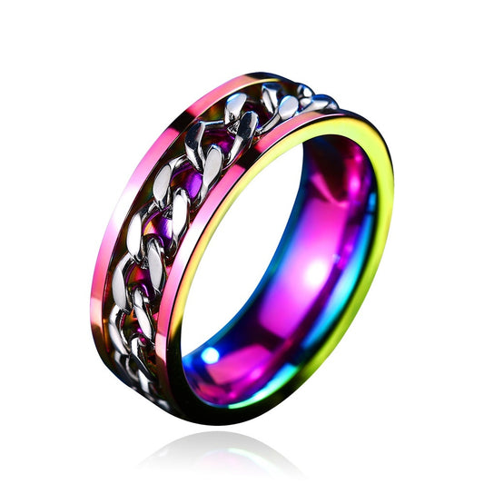 Stainless steel rotating ring - FASHIONKULTUR