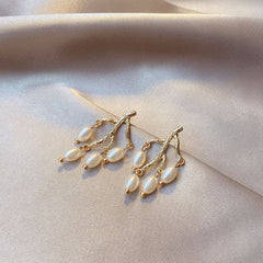 Pearl branch earrings earrings women