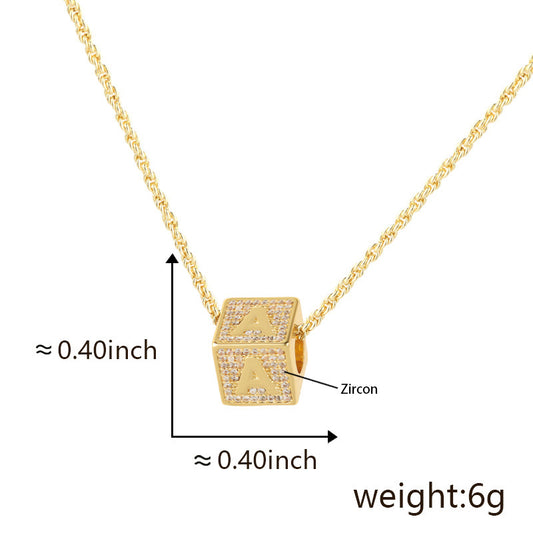 Fashion 26 English Letter Necklace Pendant