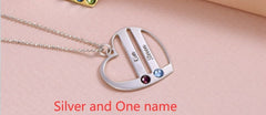 DIY Custom Engraved Name S925 Silver Diamond Necklace