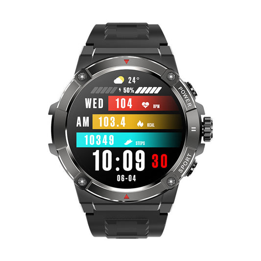 Altitude Air Pressure Compass Local Music Three-proof Sports Watch - FASHIONKULTUR