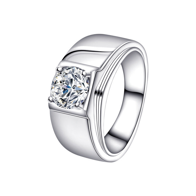 S925 Fashion High-grade Irregular White Zircon Ring - FASHIONKULTUR