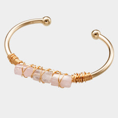 Winding Crystal Gold-plated Crystal Bracelet