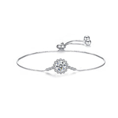 Small  One-carat Moissan Diamond Bracelet - FASHIONKULTUR