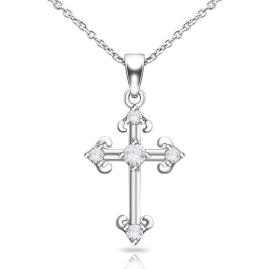 Cross Diamond Necklace Jewelry - FASHIONKULTUR