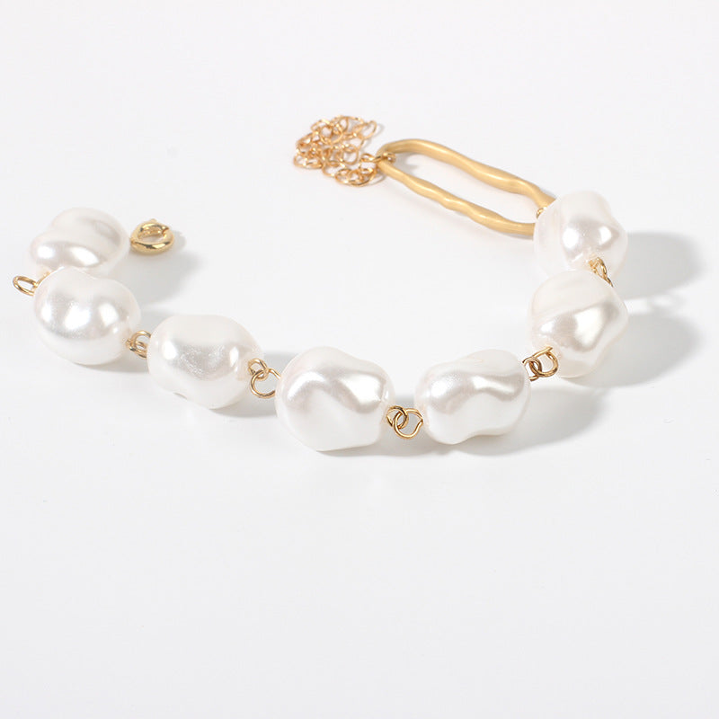 Baroque irregular pearl bracelet - FASHIONKULTUR