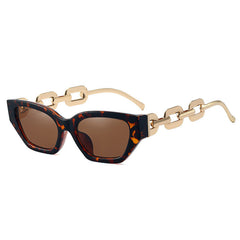 Small Frame Sunglasses, Personalized Chain Temples,Sunshade Sunglasses - FASHIONKULTUR