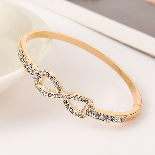 Bracelet Gang Drill Diamond Gold Plated - FASHIONKULTUR