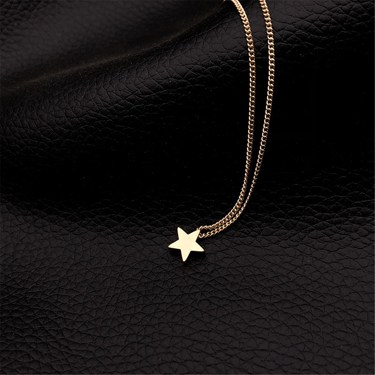 Simple Design Pentagon Star Pendant Necklace For Women Girls Luxury Statement Necklace Lucky Chokers Jewelry Gifts Party - FASHIONKULTUR