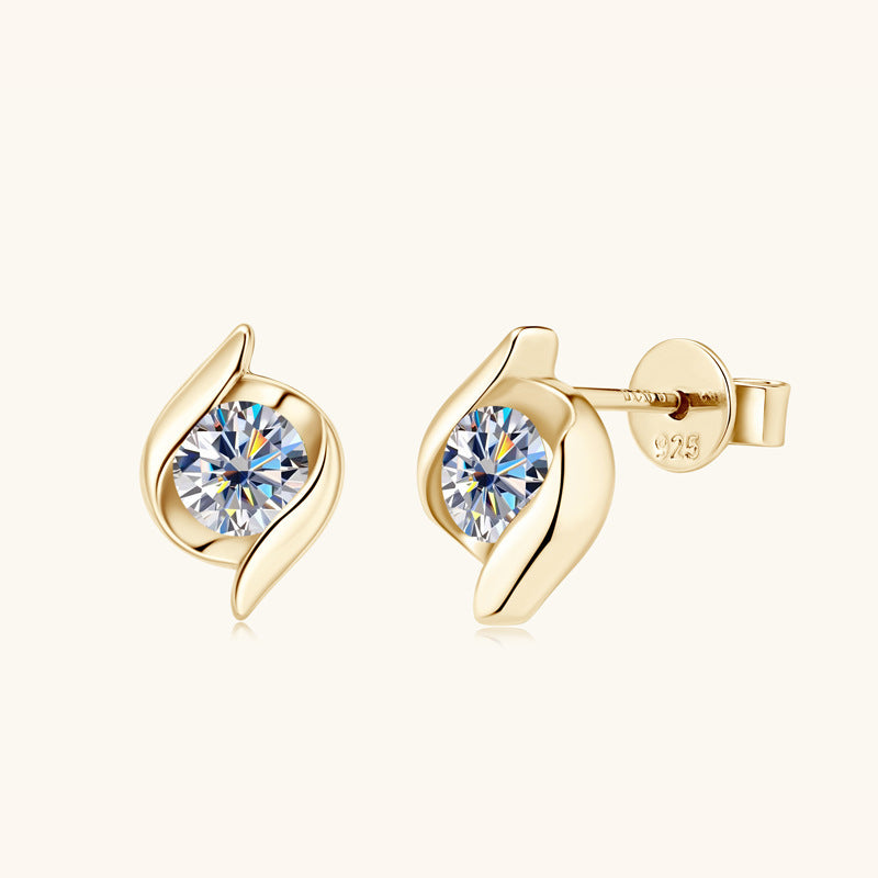 Affordable Luxury Fashion High-grade Moissanite Stud Earrings For Women - FASHIONKULTUR