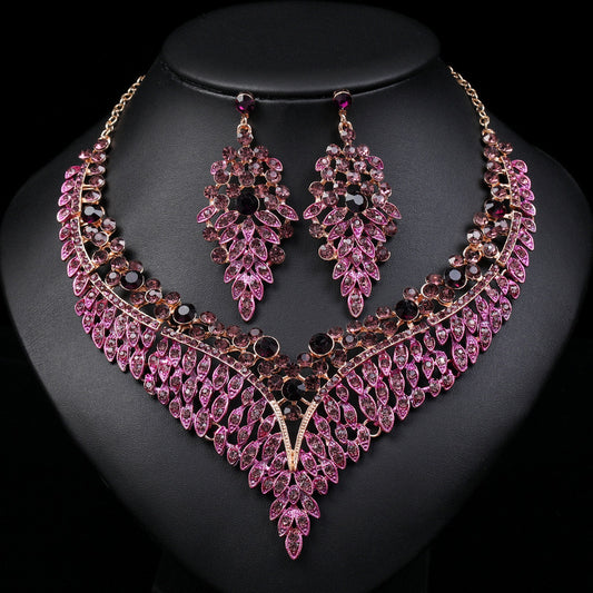 Necklace And Earrings Suite High Profile Retro Delicate - FASHIONKULTUR