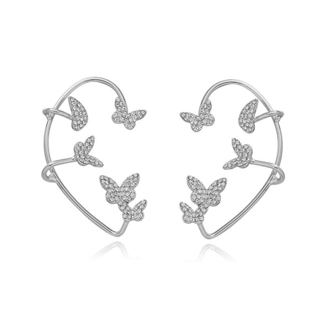 Butterfly Ear Clip - FASHIONKULTUR