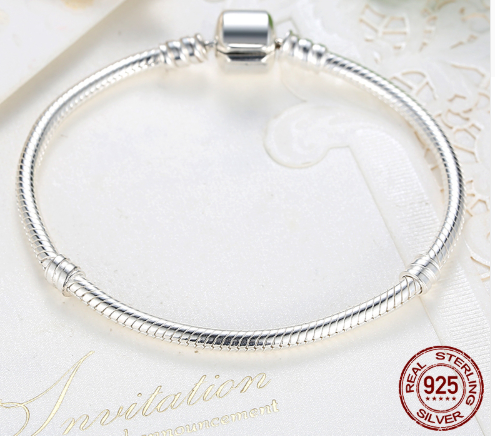 Luxury 100% 925 Sterling Silver Charm Chain Fit Original Bracelet Bangle for Women Authentic Jewelry Pulseira Gift XCHS902 - FASHIONKULTUR