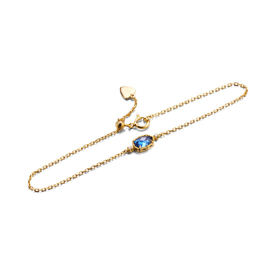 Retro Style Mysterious Sapphire Blue Zircon Bracelet - FASHIONKULTUR