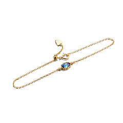 Retro Style Mysterious Sapphire Blue Zircon Bracelet - FASHIONKULTUR