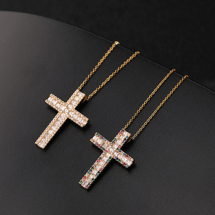 Women's Street Hip Hop Jewelry Gold Plated Colored Zircon - FASHIONKULTUR