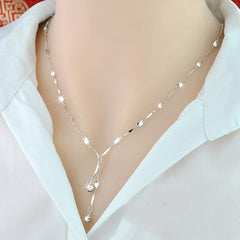 925 Sterling Silver 18K Color Gold Necklace