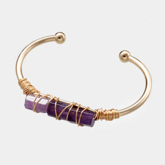 Winding Crystal Gold-plated Crystal Bracelet