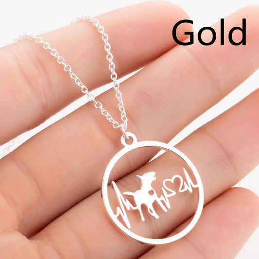 Pet Dog Footprints Paw Necklace  Necklaces