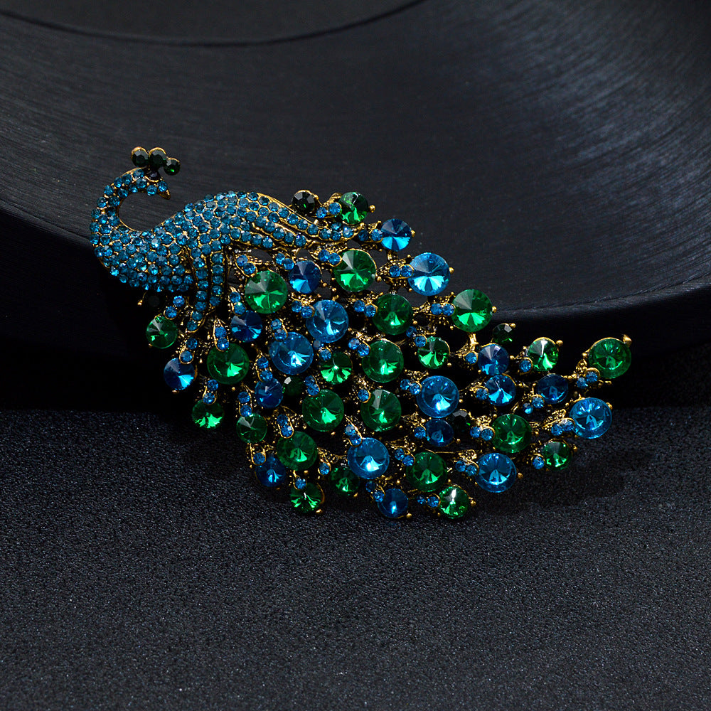 Colorful Peacock Women's Metal Brooch - FASHIONKULTUR