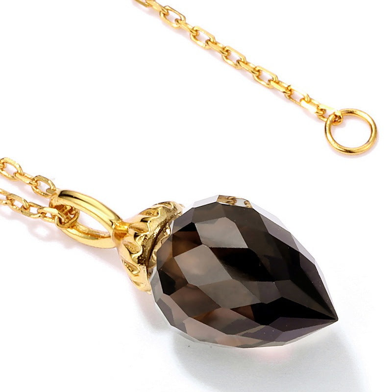 Light luxury tea crystal pendant - FASHIONKULTUR