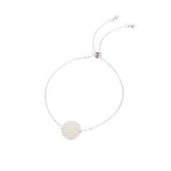 Silver Round textured glow-in-the-dark shrink bracelet - FASHIONKULTUR