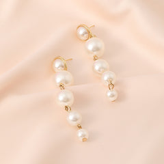 Light Luxury French Retro Temperament Large Pearl Earrings