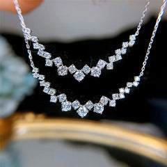 18K Gold Diamond Smile 1 Carat Diamond Necklace - FASHIONKULTUR