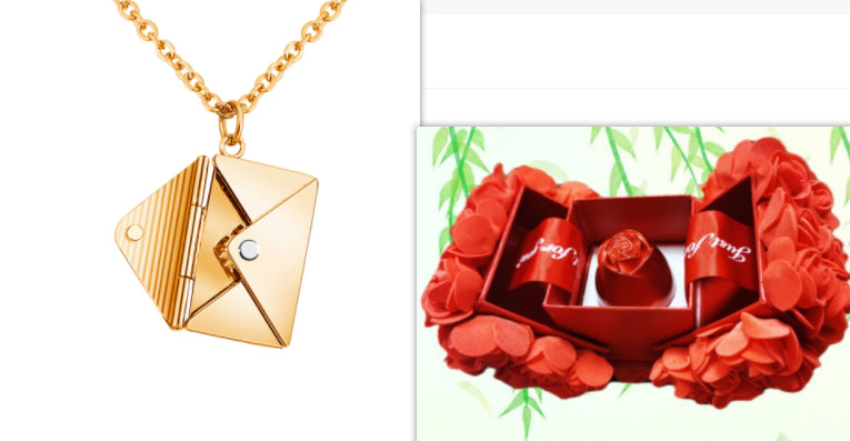 Fashion Jewelry Envelop Necklace Women Lover Letter Pendant Best Gifts For Girlfriend - FASHIONKULTUR