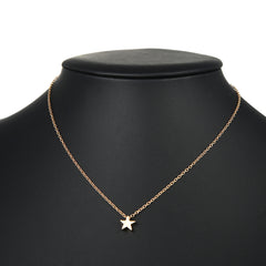 Simple Design Pentagon Star Pendant Necklace For Women Girls Luxury Statement Necklace Lucky Chokers Jewelry Gifts Party - FASHIONKULTUR