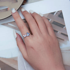 Original Design Gradient Dripping Butterfly Ring