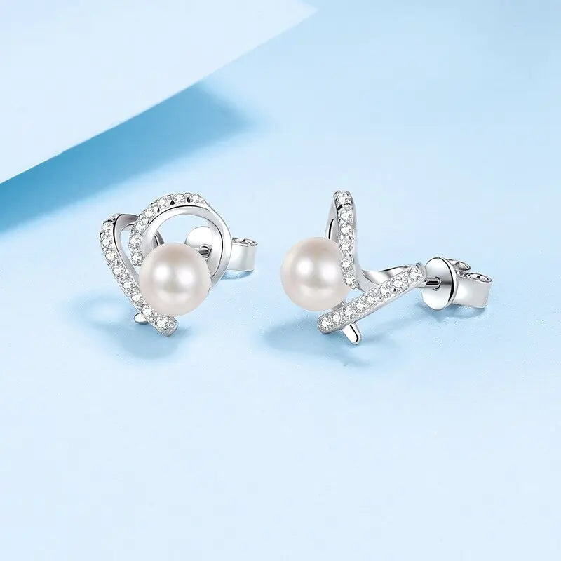 Freshwater Pearl Engagement Stud Earring - FASHIONKULTUR