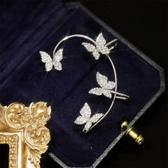 Fashion Earring Butterfly Ear Clip And Ear Hook Jewelry - FASHIONKULTUR