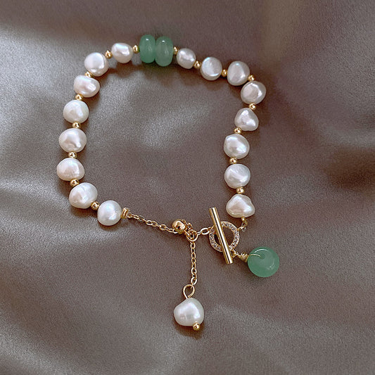 Women Irregular Freshwater Pearl Adjustable Bracelet - FASHIONKULTUR