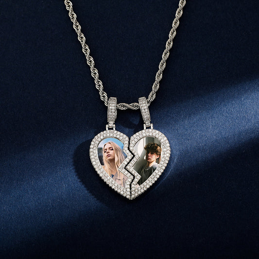 Fashion Personality Heart-shaped Multi-part Necklace - FASHIONKULTUR